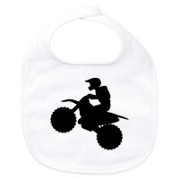 Baby Lätzchen Motocross Silhouette