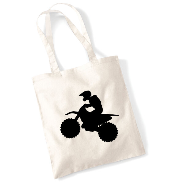 Jutebeutel Motocross Silhouette 10 Liter