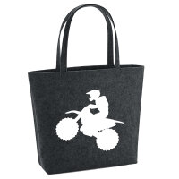 Filzshopper Motocross Silhouette 22 Liter Filztasche