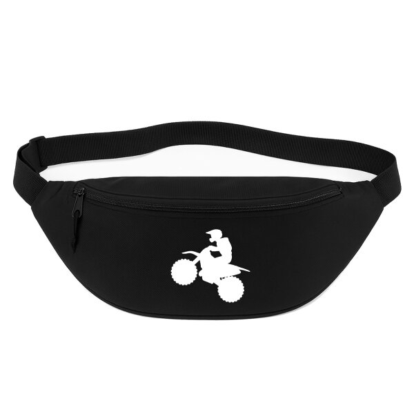 Bauchtasche Motocross Silhouette 2,5 Liter Black Crossbody Bag