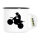 Emaille Tasse Motocross Silhouette 300ml Vintage Emaille Becher