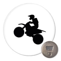 Magnet Motocross Silhouette 59mm Kühlschrankmagnet...