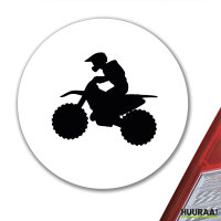 Aufkleber Motocross Silhouette 10cm Sticker