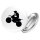 Button Motocross Silhouette
