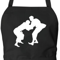 Schürze Judo Silhouette