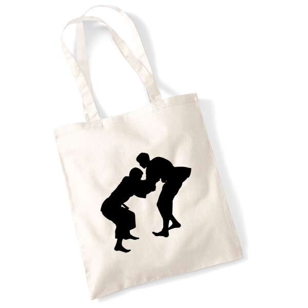Jutebeutel Judo Silhouette 10 Liter
