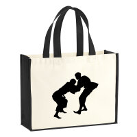 Jutetasche Judo Silhouette 21 Liter Black