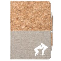 Notizbuch A5 Judo Silhouette 80 Blatt inkl. Kugelschreiber