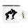 Emaille Tasse Judo Silhouette 300ml Vintage Emaille Becher