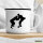 Emaille Tasse Judo Silhouette 300ml Vintage Emaille Becher