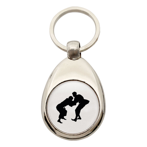 Schlüsselanhänger Judo Silhouette
