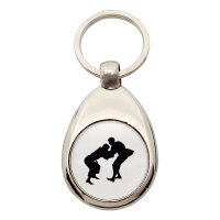 Schlüsselanhänger Judo Silhouette
