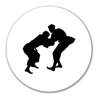 Aufkleber Judo Silhouette 10cm Sticker