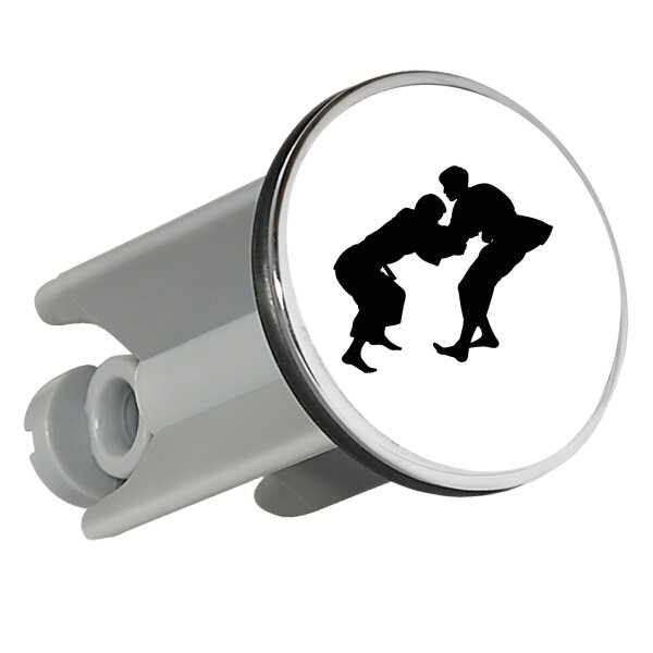 Waschbeckenstöpsel Judo Silhouette 4cm Abflussstopfen