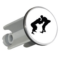 Waschbeckenstöpsel Judo Silhouette 4cm Abflussstopfen