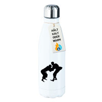 Edelstahl-Trinkflasche Judo Silhouette 500ml Wasserflasche