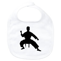 Baby Lätzchen Taekwondo Silhouette