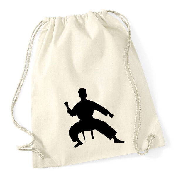 Turnbeutel Taekwondo Silhouette 12 Liter