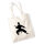 Jutebeutel Taekwondo Silhouette 10 Liter