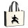Jutetasche Taekwondo Silhouette 21 Liter Black