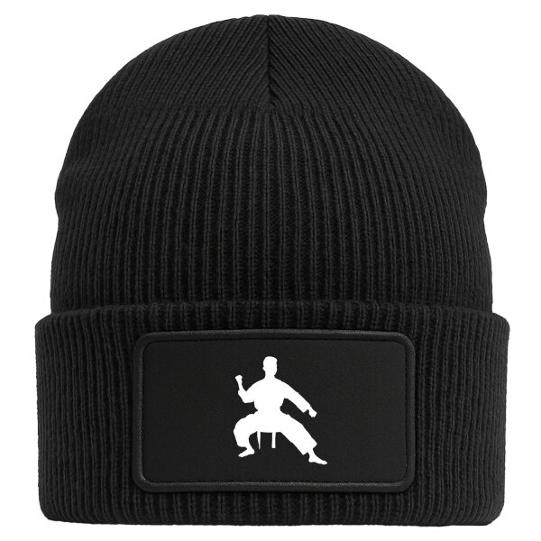 Beanie Taekwondo Silhouette Black Mütze