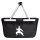 Einkaufskorb faltbar Taekwondo Silhouette 20 Liter Tragekorb Black
