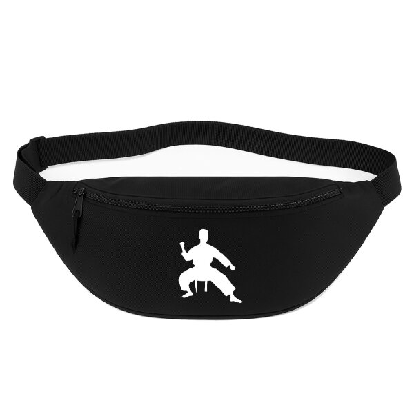 Bauchtasche Taekwondo Silhouette 2,5 Liter Black Crossbody Bag