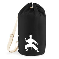 Seesack Taekwondo Silhouette 20 Liter Rucksack Black