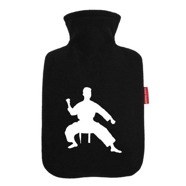Wärmflasche Taekwondo Silhouette
