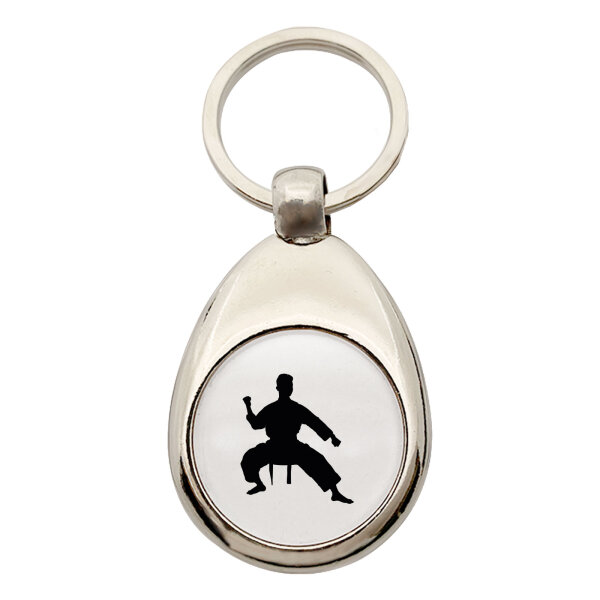 Schlüsselanhänger Taekwondo Silhouette