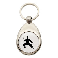 Schlüsselanhänger Taekwondo Silhouette