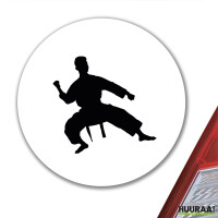 Aufkleber Taekwondo Silhouette 10cm Sticker