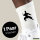 Socken Taekwondo Silhouette Größe 37/46 White Motiv Tennissocken