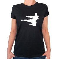Damen T-Shirt Karate Silhouette Größe XS-XXL