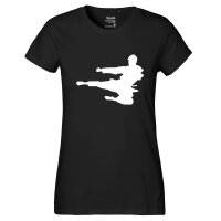 Damen T-Shirt Karate Silhouette Größe XS-XXL