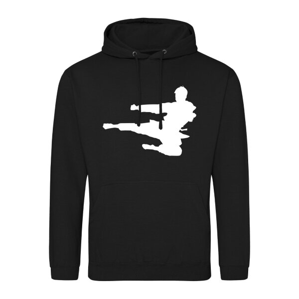 Unisex Hoodie Karate Silhouette Größe S-3XL