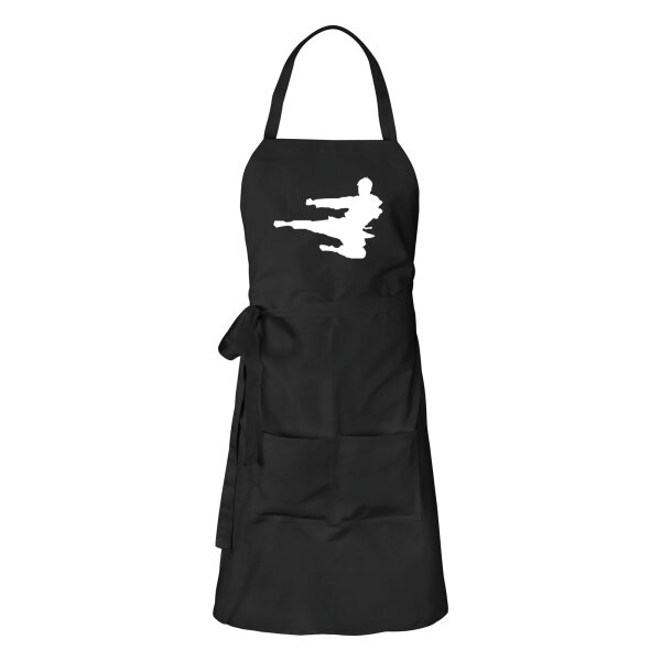 Schürze Karate Silhouette
