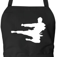 Schürze Karate Silhouette