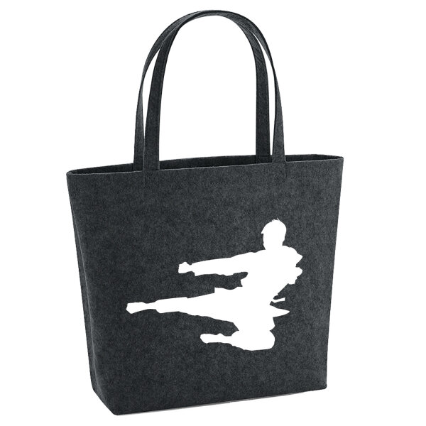 Filzshopper Karate Silhouette 22 Liter Filztasche