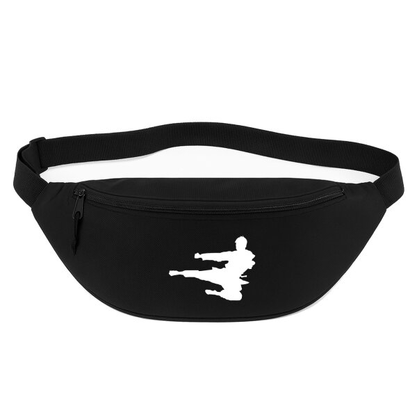 Bauchtasche Karate Silhouette 2,5 Liter Black Crossbody Bag