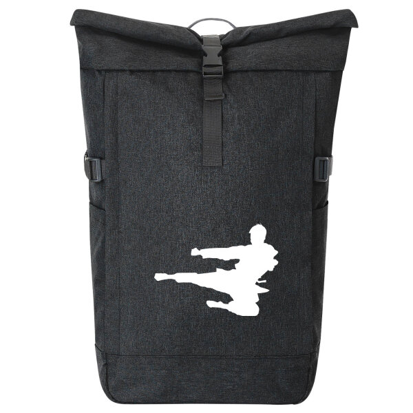 Kurierrucksack Karate Silhouette 30-44 Liter Black Melange