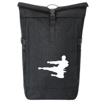 Kurierrucksack Karate Silhouette 30-44 Liter Black Melange