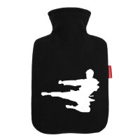 Wärmflasche Karate Silhouette