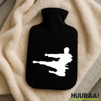 Wärmflasche Karate Silhouette