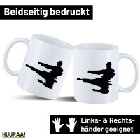 Kaffeetasse Karate Silhouette 330ml