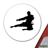 Aufkleber Karate Silhouette 10cm Sticker
