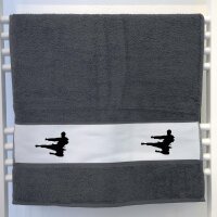 Handtuch Karate Silhouette 50x100cm