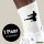 Socken Karate Silhouette Größe 37/46 White Motiv Tennissocken