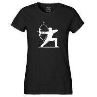 Damen T-Shirt Bogenschießen Silhouette...