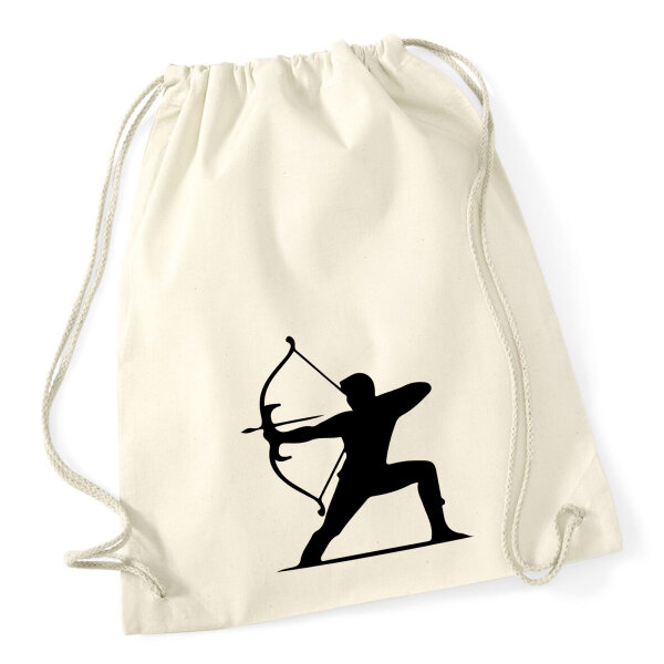 Turnbeutel Bogenschießen Silhouette 12 Liter